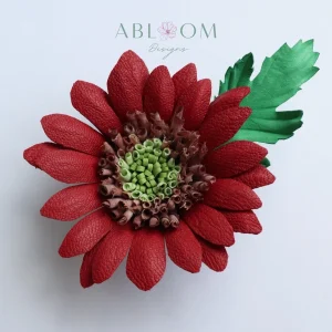 Daisy- Red Leather
