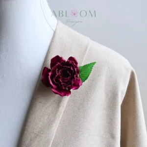 Rose Small- Magenta Leather
