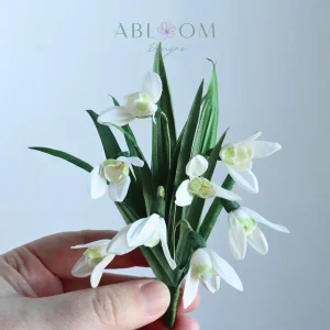 Snowdrops- White Silk