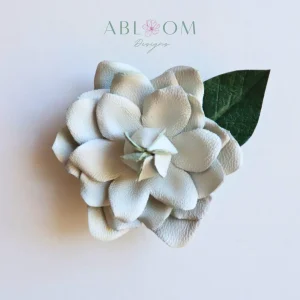 Gardenia Small- White Leather