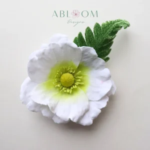 Poppy- White Velvet