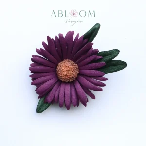 Aster- Purple Leather