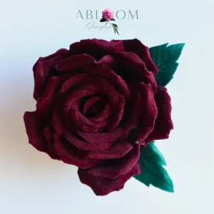 Rose- Burgundy Upcycled Velvet