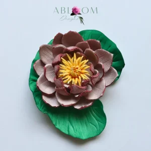 Water Lily- Blush Leather